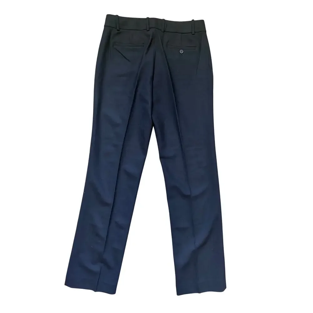 NWT J.Crew Italian Stretch Wool Slim Straight Dress Pants Black Size 6